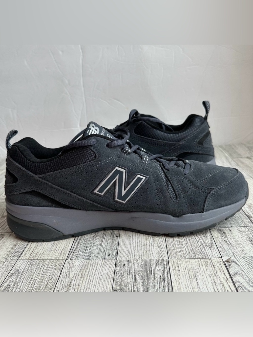 New Balance 608 Men's Size 12 M Grey Suede Sneakers Shoes Style #MX608DG5